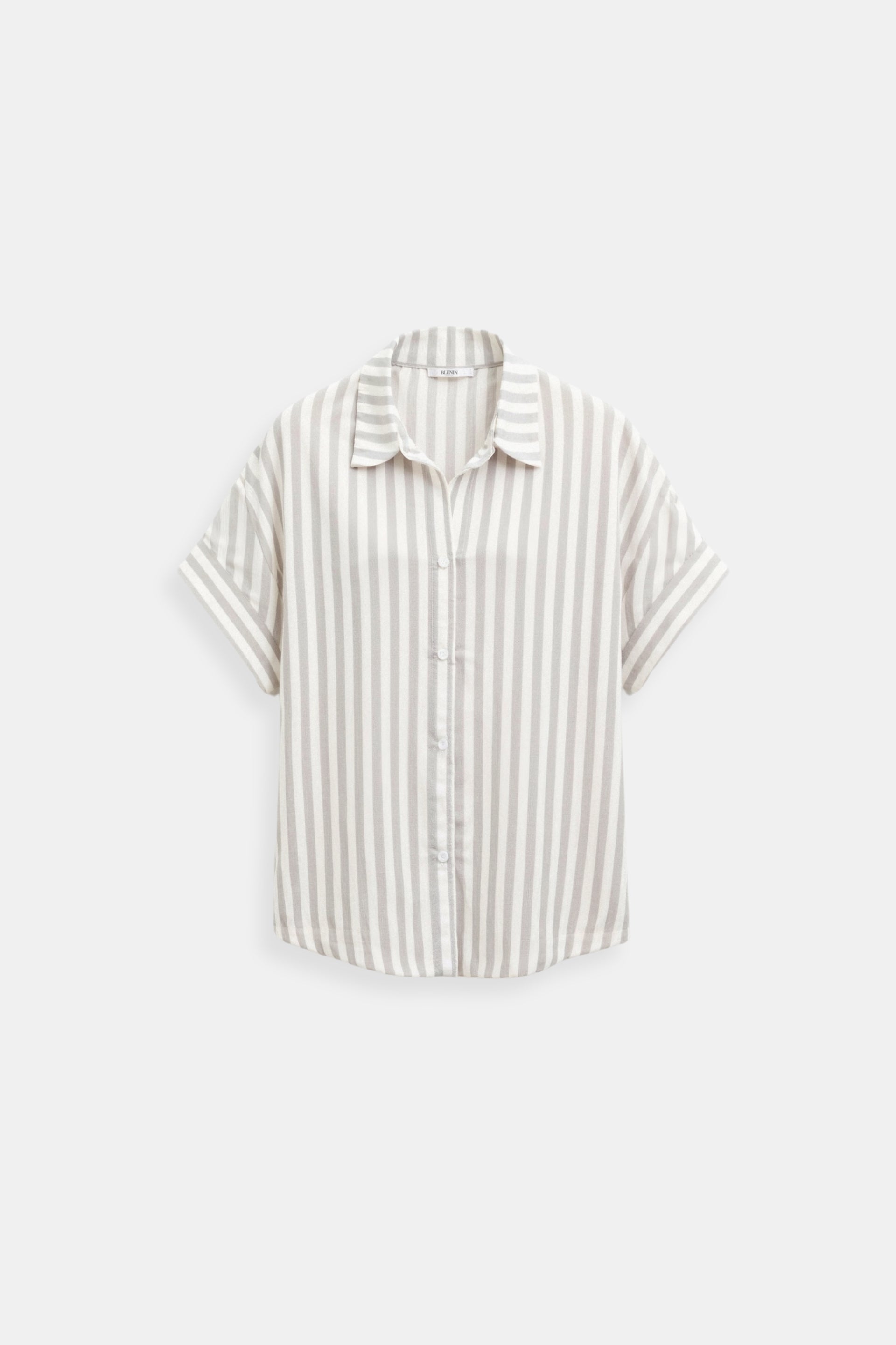 Casual Summer Elegant Striped Button Front Shirt