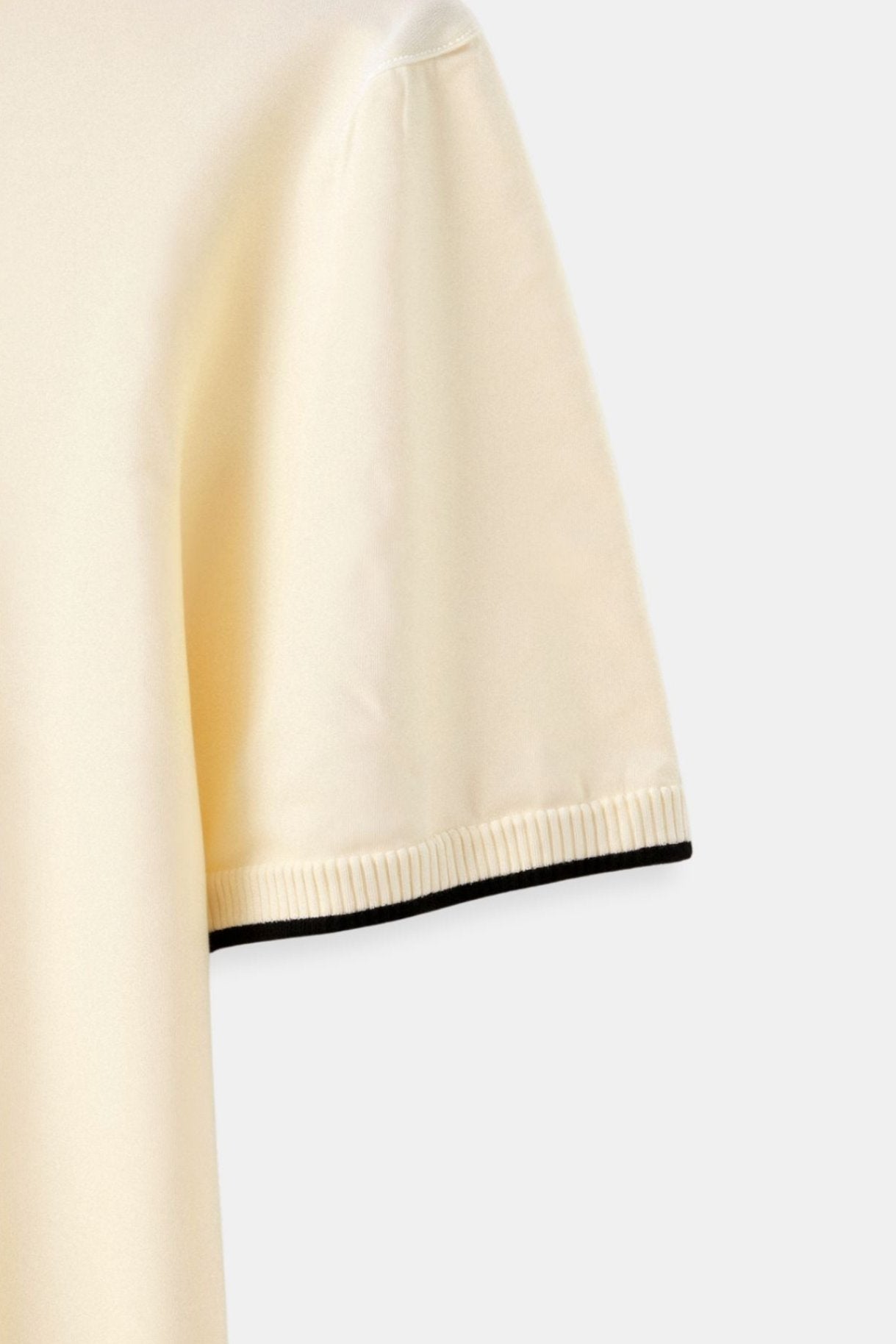 Contrast Slim Fitted Elegant Summer Sleeveless Polo T-Shirt