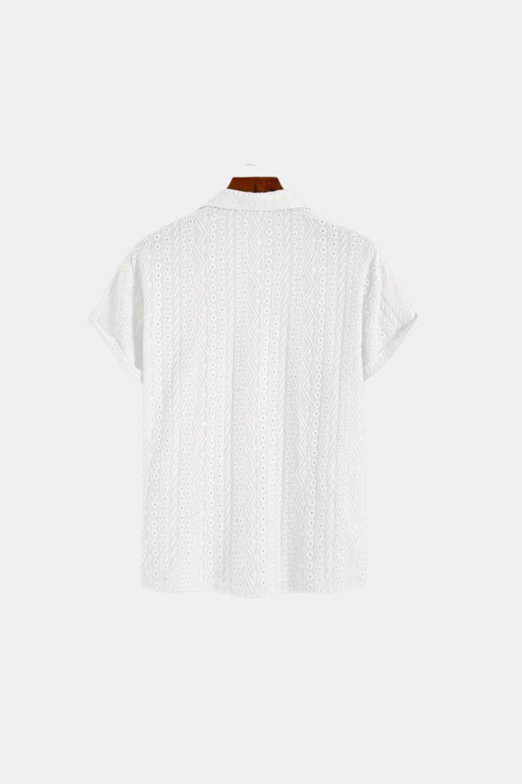 Patterned Classic Knitted Elegant Summer Polo Shirt