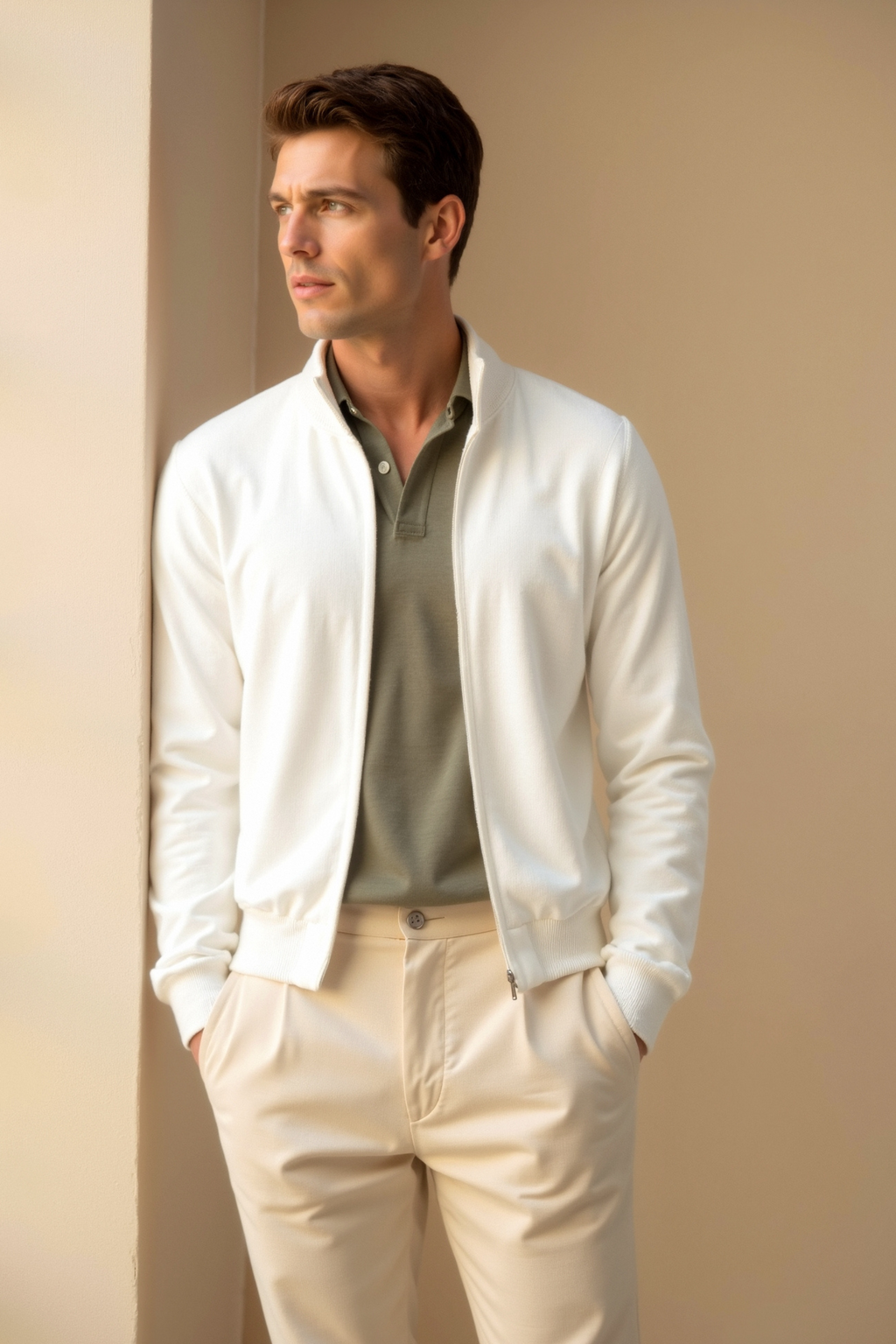 Slim Fit Cardigan Jacket