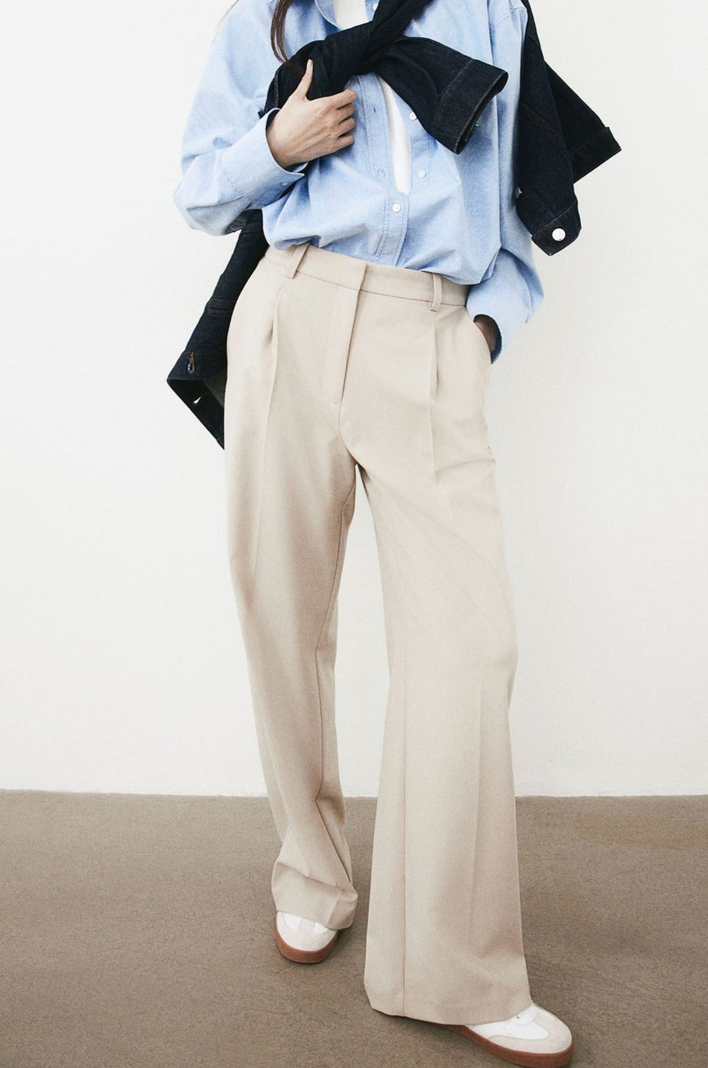 Wide Leg Classic Chino Pants