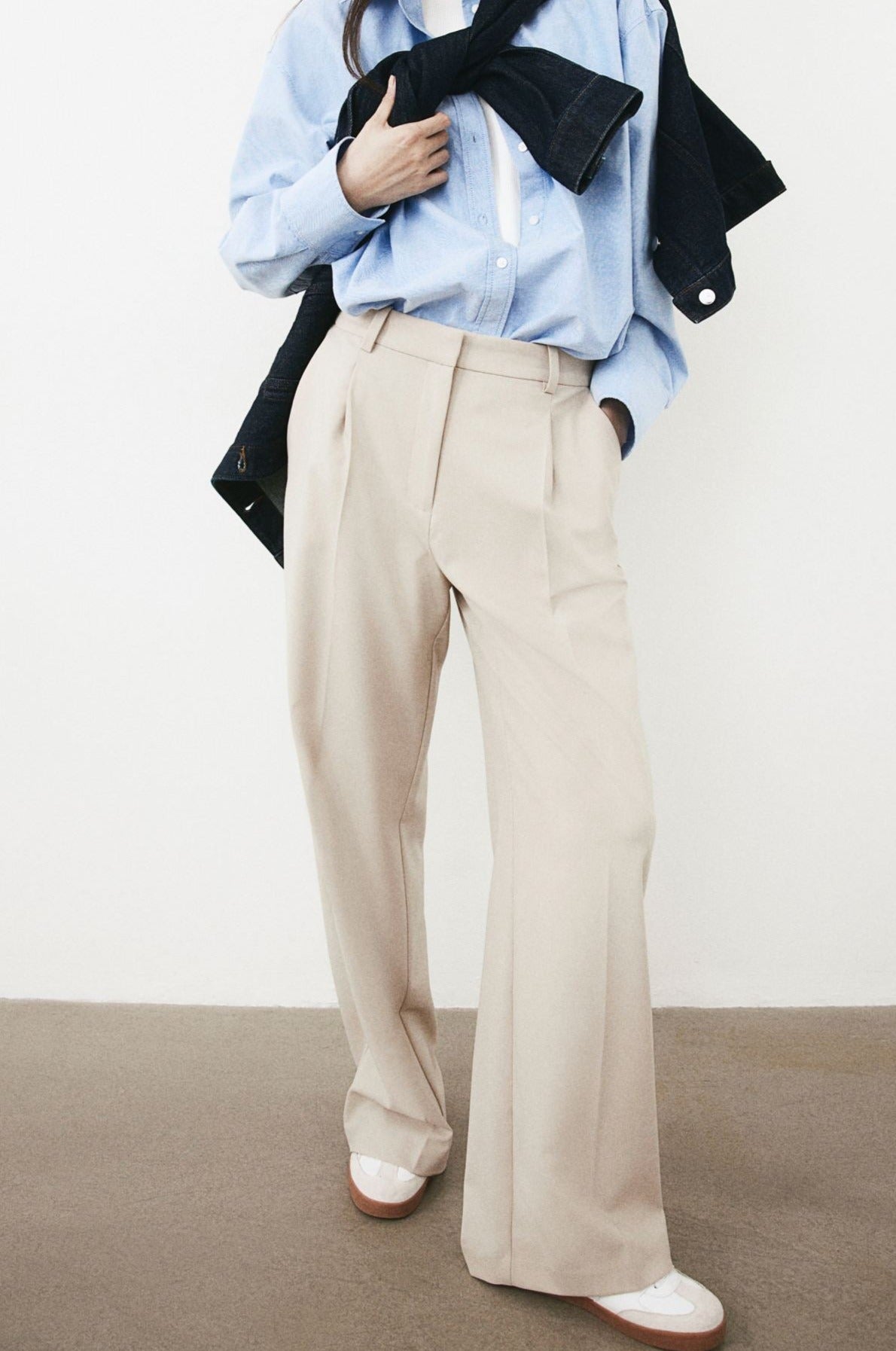 Wide Leg Classic Chino Pants